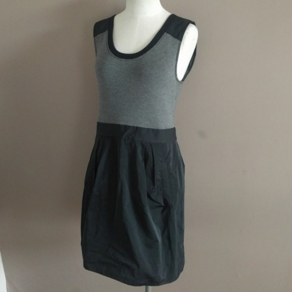 Theory Sz 8 Dristi Combo Dress Wool Blend Mini - Picture 2 of 8